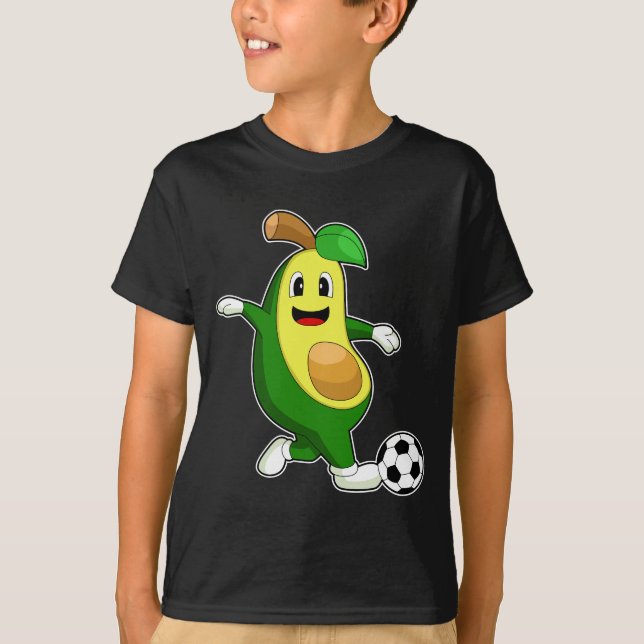 Avocado Soccer-idrottare T Shirt (Framsida)