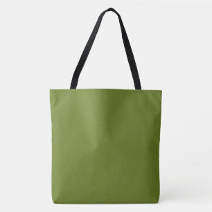 Avocado Solid Plain Färg Tygkasse