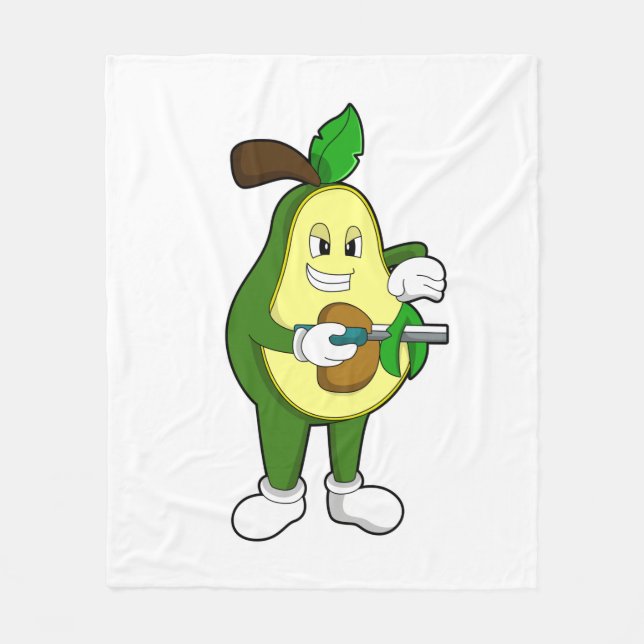 Avocado som Hairdresser med Razor Fleecefilt (Framsidan)