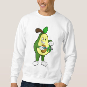 Avocado som Hairdresser med Razor Lång Ärmad Tröja