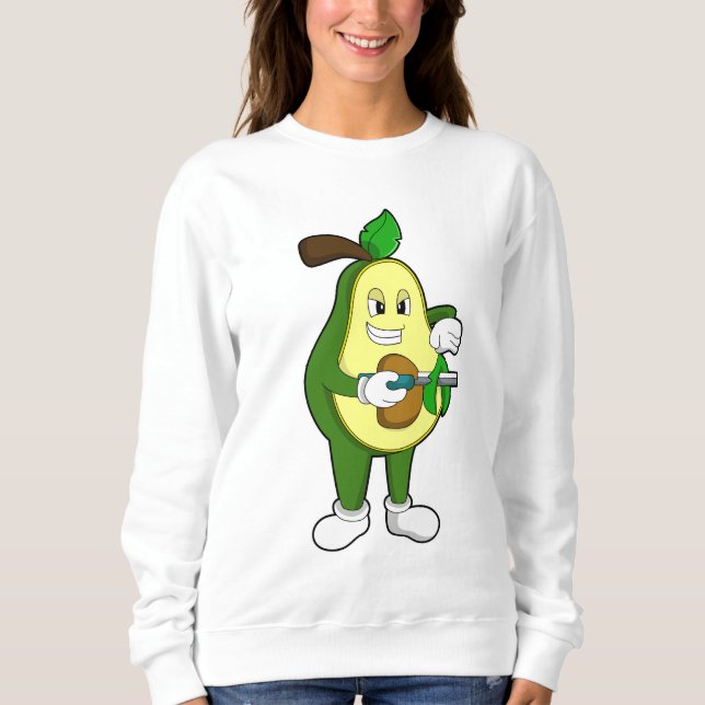 Avocado som Hairdresser med Razor T Shirt (Framsida)