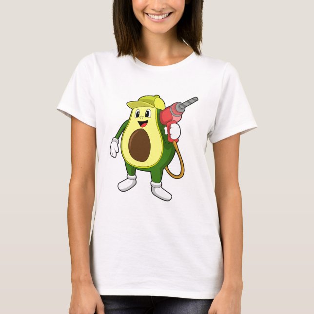 Avocado som hantverkare med examen t shirt (Framsida)