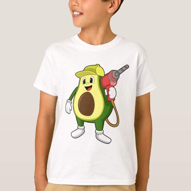 Avocado som hantverkare med examen t shirt (Framsida)
