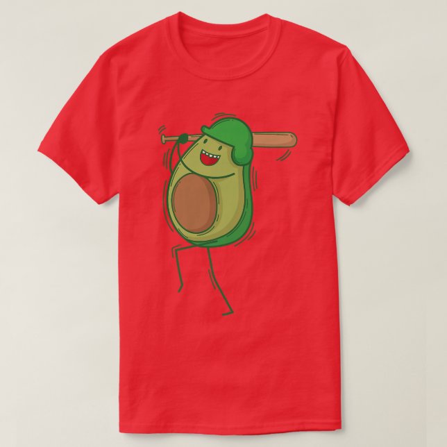 Avocado spelar basket t shirt (Design framsida)