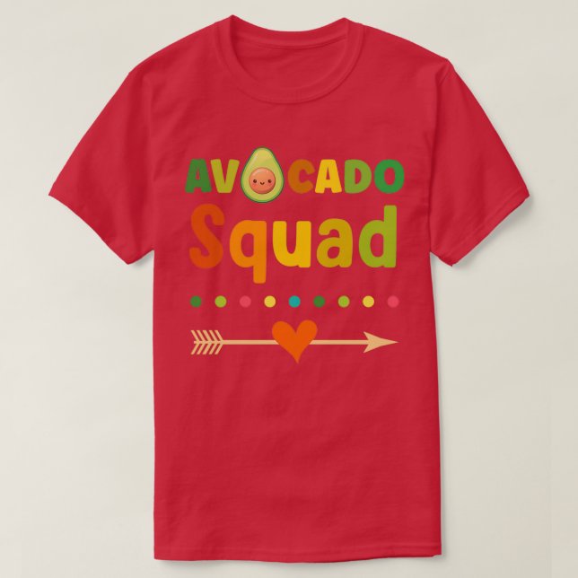 Avocado Squad Avocado älskare 2 T Shirt (Design framsida)