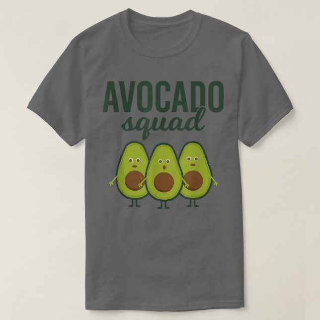 Avocado squad Funny Team T Shirt (Design framsida)