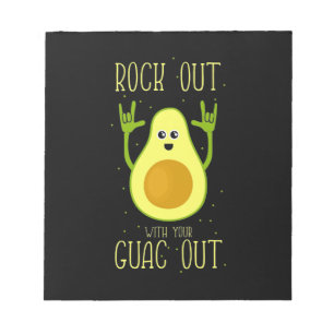 Avocado Sten ut med din guak ut Anteckningsblock