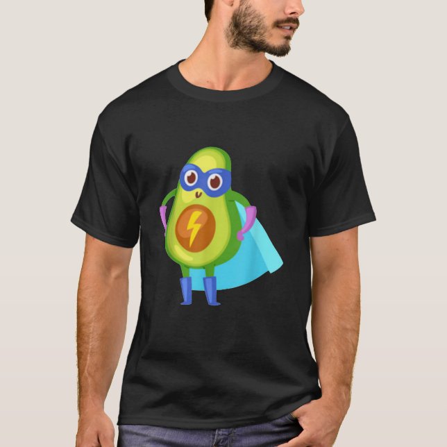 Avocado Superfood SuperSuperpower Superpower Villa T Shirt (Framsida)