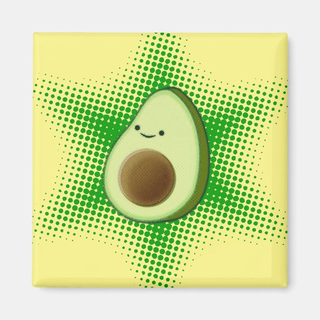 Avocado Superstar Magnet (Framsidan)