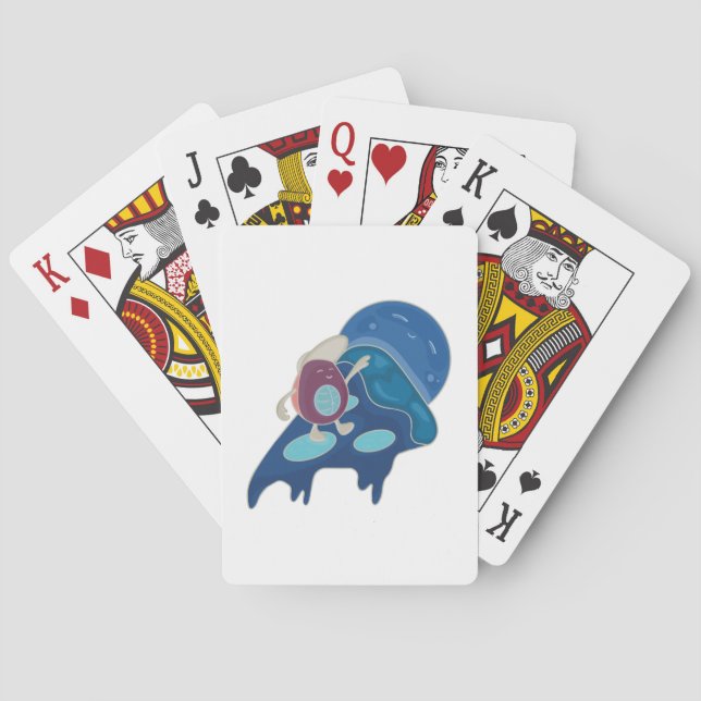 Avocado Surfing på ett segment av Pizza Nattversio Casinokort (Baksidan)