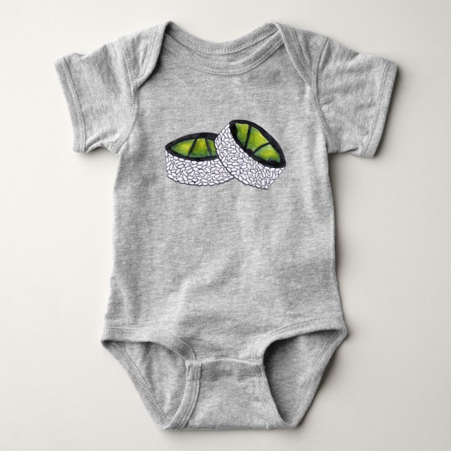 Avocado Sushi Roll Rolls Japan Food Japan Tee (Framsida)