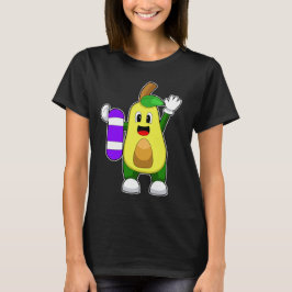 Avocado Swimming Swimboard T Shirt