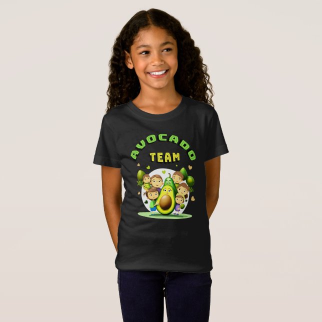 Avocado-teamet T Shirt (Hel framsida)