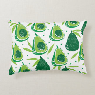 Avocado, texturerad frimärke, sömlös mönster. prydnadskudde
