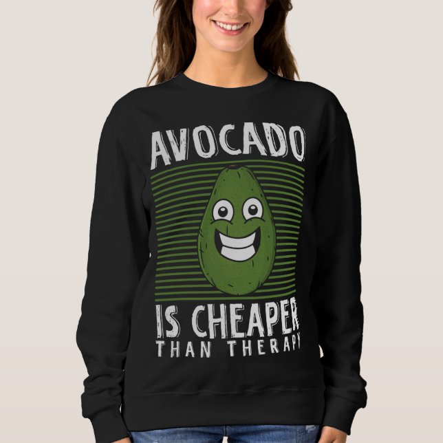 Avocado Therapy Guacamole Toast Health Tjock Fruit T Shirt (Framsida)