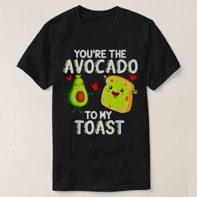 Avocado till min gigantiska Valentines day T Shirt (Design framsida)