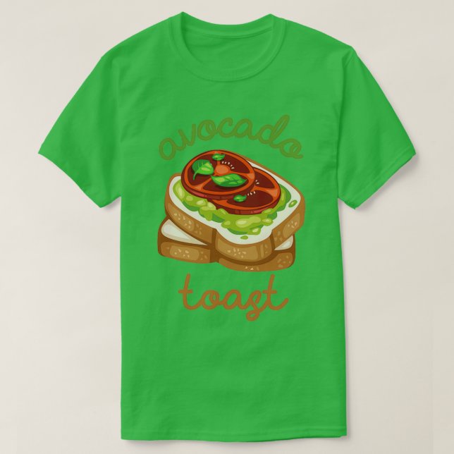 Avocado Toast 2 1 T Shirt (Design framsida)