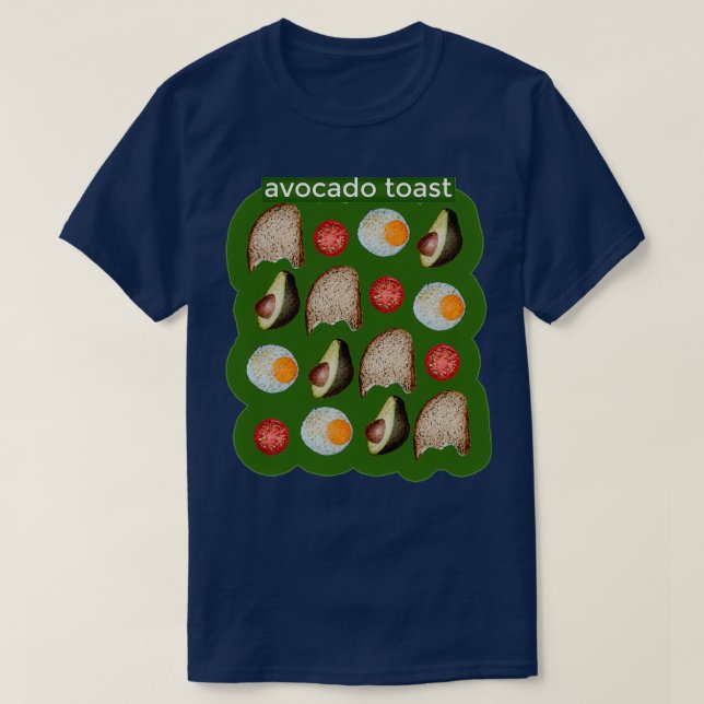 Avocado Toast 35 T Shirt (Design framsida)