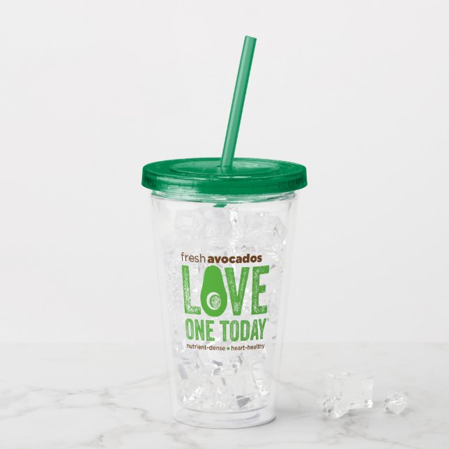 Avocado Toast Acrylic Tumbler Take Away Mugg (Baksida Ice)