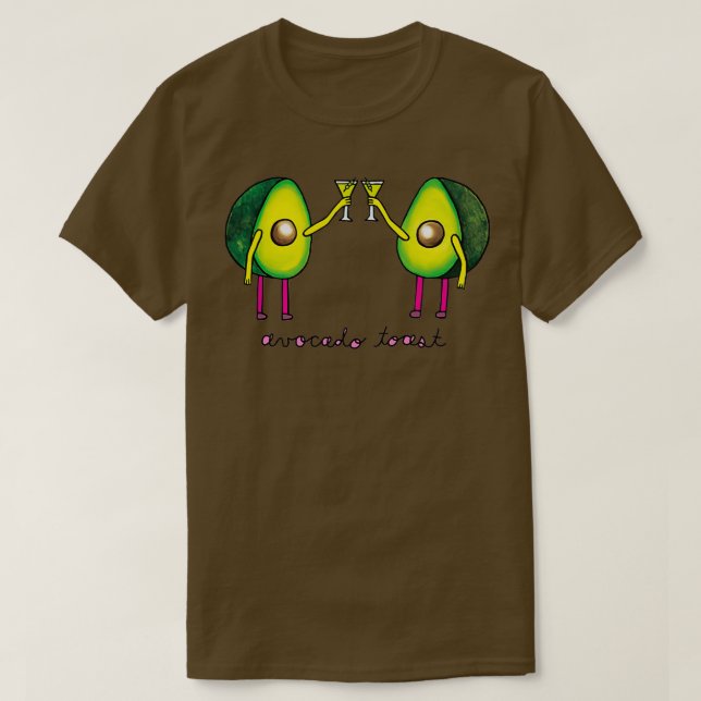 avocado-toast-dekal t shirt (Design framsida)