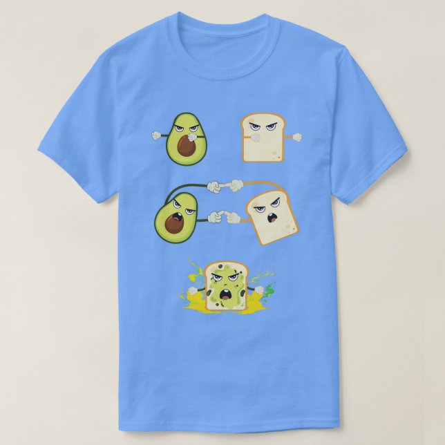 Avocado Toast Fusion Bread Spread Guacamole T Shirt (Design framsida)