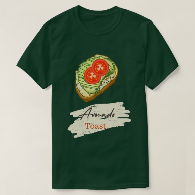 Avocado Toast Graphic T Shirt (Design framsida)