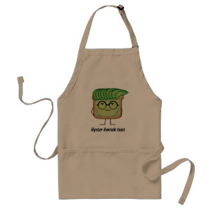 Avocado Toast Hipster-glasögon, greashår Förkläde
