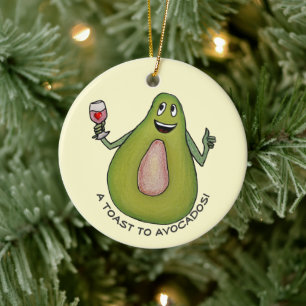 Avocado Toast Julgransprydnad Keramik