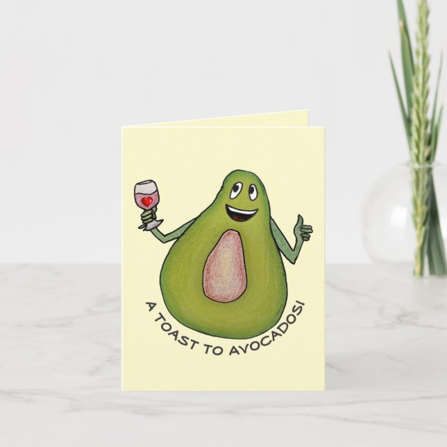 Avocado Toast Kort (Framsida)