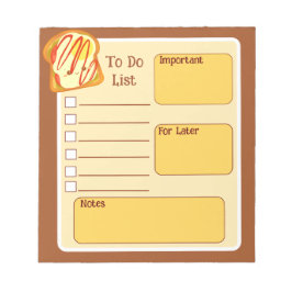 Avocado-toast med ägg och tomat anteckningsblock