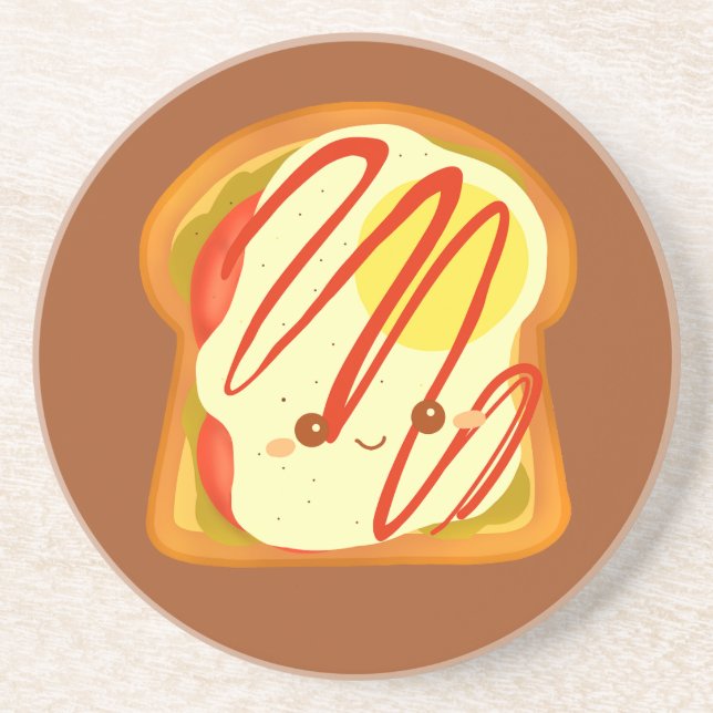 Avocado-toast med ägg och tomaté underlägg (Framsidan)