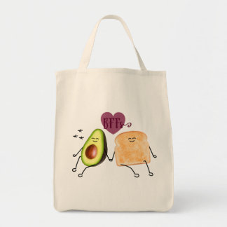 Avocado Toast Organic Cotton Tote Bag Tygkasse