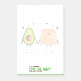 Avocado Toast Post-it® Notes, 4" x 6" Post-it Note