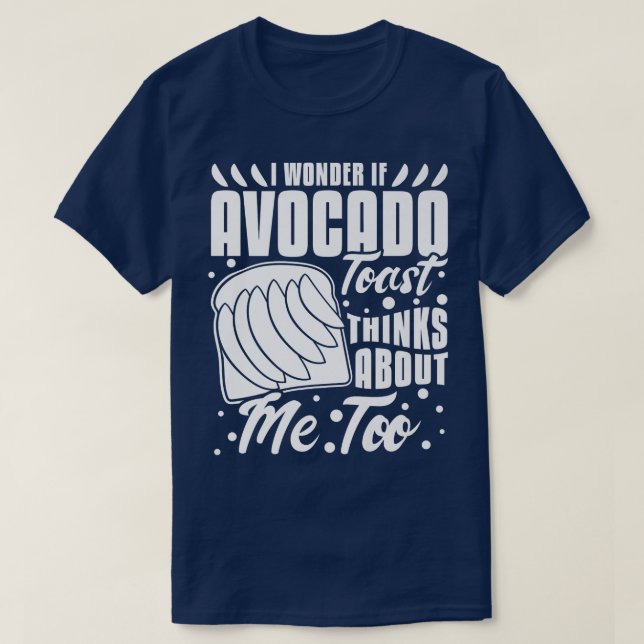 Avocado Toast Recipe Seasoning BreadT-Shirt T Shirt (Design framsida)