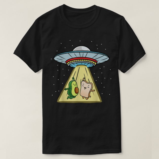 Avocado Toast Ufo Abduction T Shirt (Design framsida)