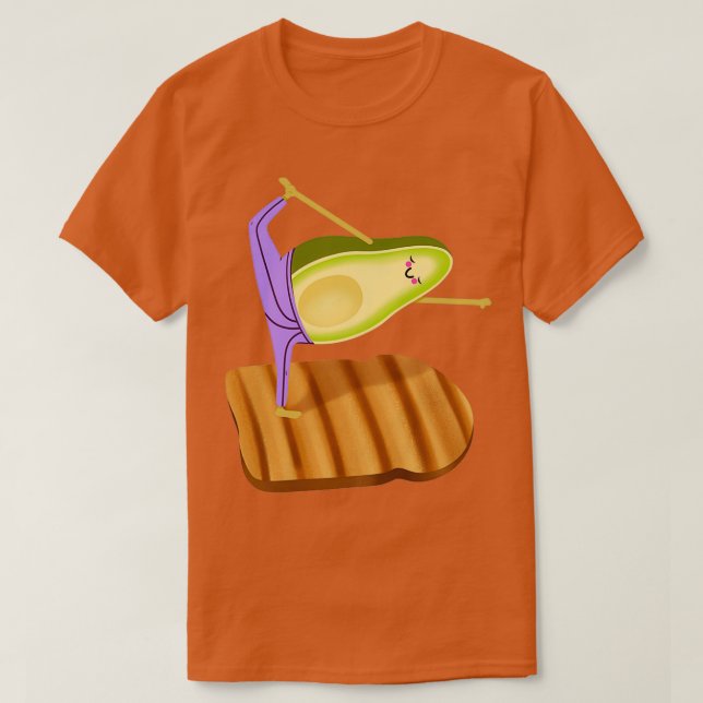 Avocado Toast Yoga T Shirt (Design framsida)