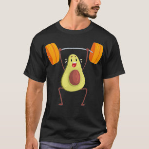 Avocado tränar med en märklig installation av barb t shirt