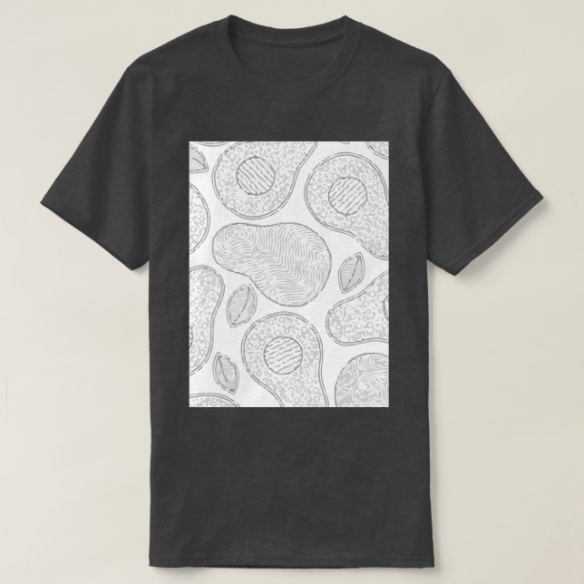 Avocado Tropical Exotic T Shirt (Design framsida)