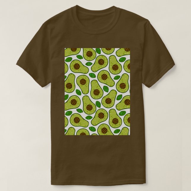 Avocado Tropical Exotic Tropical Draft T Shirt (Design framsida)