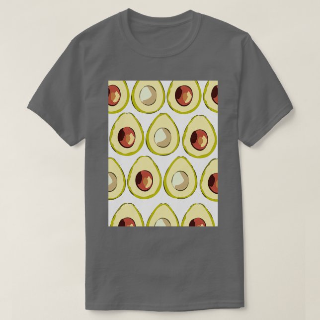 Avocado Tropical Textile T Shirt (Design framsida)