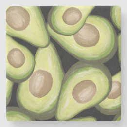 "Avocado" Tryck Stenkoj Stenunderlägg