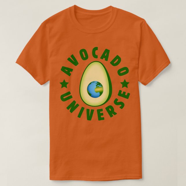Avocado universum t shirt (Design framsida)
