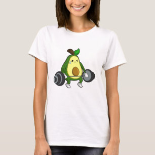 Avocado vid Fitness med Barbell T Shirt