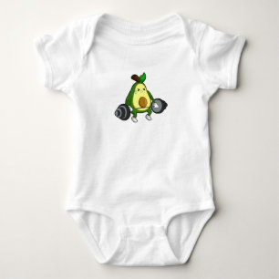 Avocado vid Fitness med Barbell T Shirt