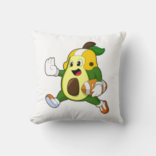 Avocado vid fotbollsportar kudde