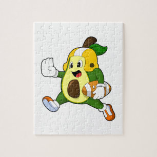 Avocado vid fotbollsportar pussel