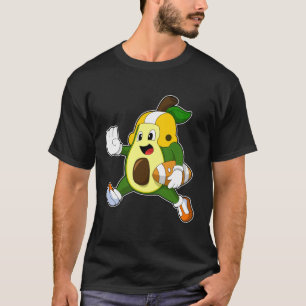 Avocado vid fotbollsportar t shirt