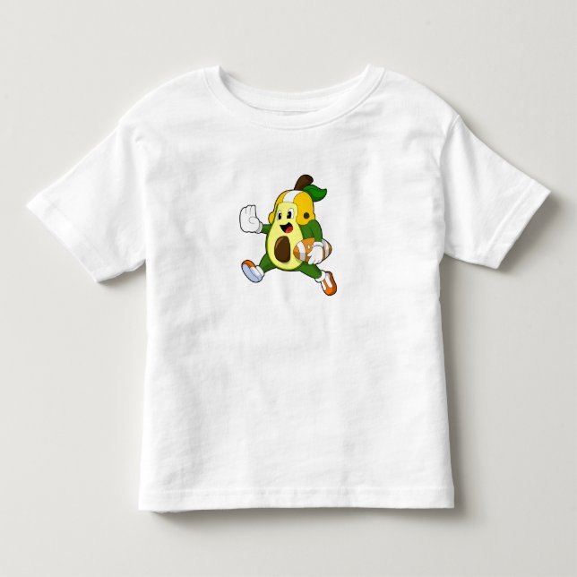 Avocado vid fotbollsportar t shirt (Framsida)