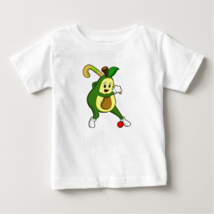 Avocado vid Hockey med Hockey fladdermus T Shirt