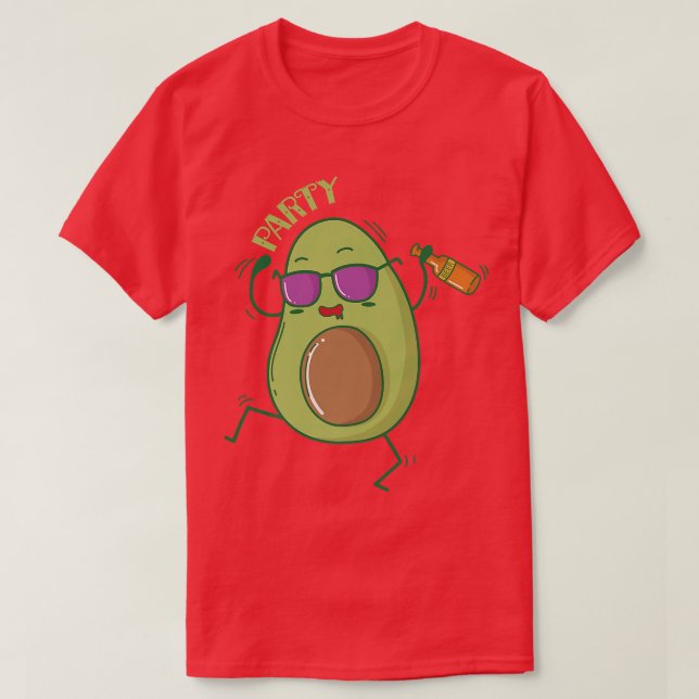 Avocado vid PartyT-Shirt T Shirt (Design framsida)
